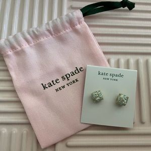 Kate Spade Opal glitter stud earrings